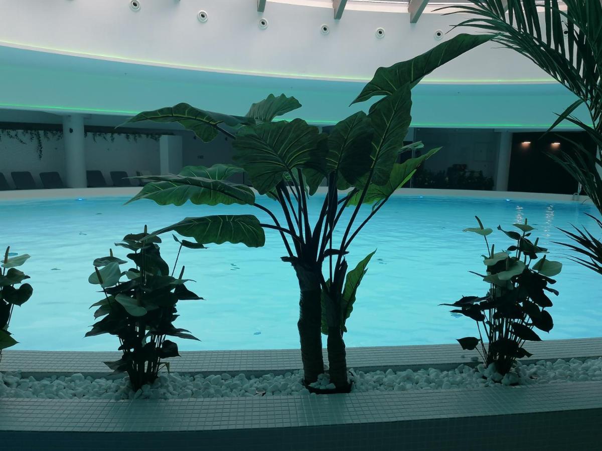 Szczecin Hanza Tower Apartment-Basen Kültér fotó