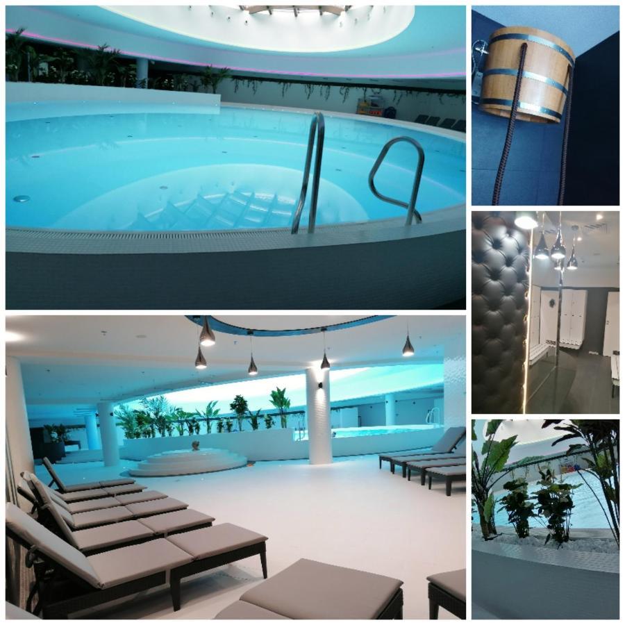 Szczecin Hanza Tower Apartment-Basen Kültér fotó