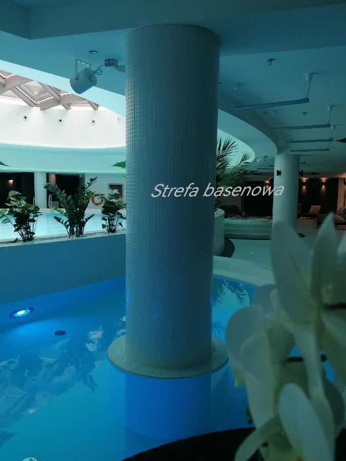 Szczecin Hanza Tower Apartment-Basen Kültér fotó