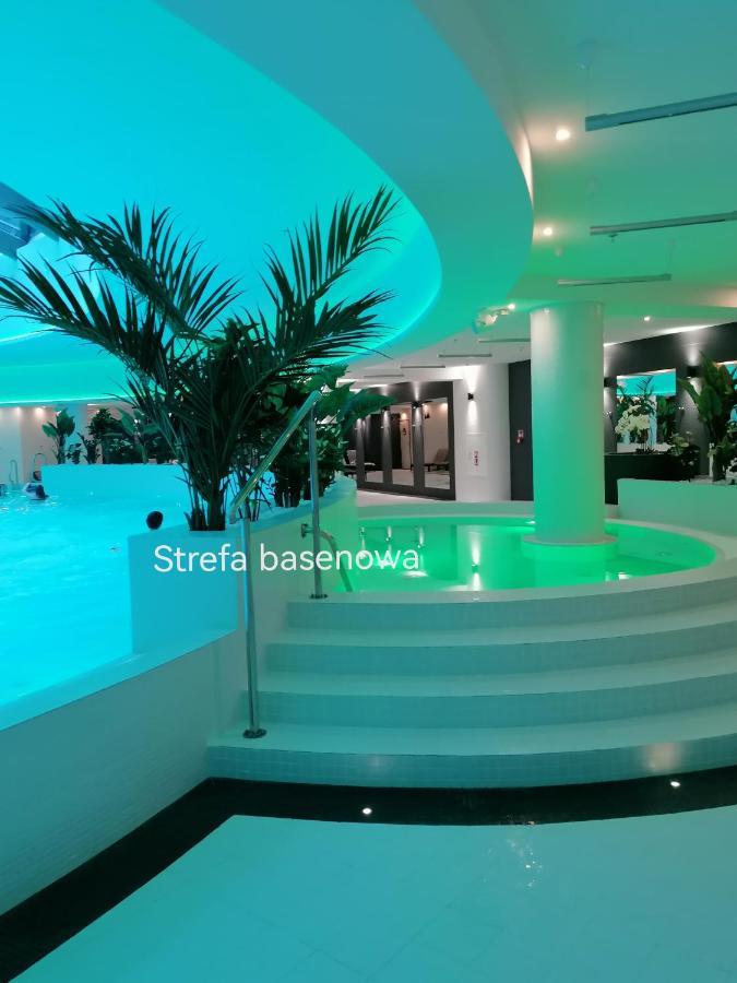 Szczecin Hanza Tower Apartment-Basen Kültér fotó