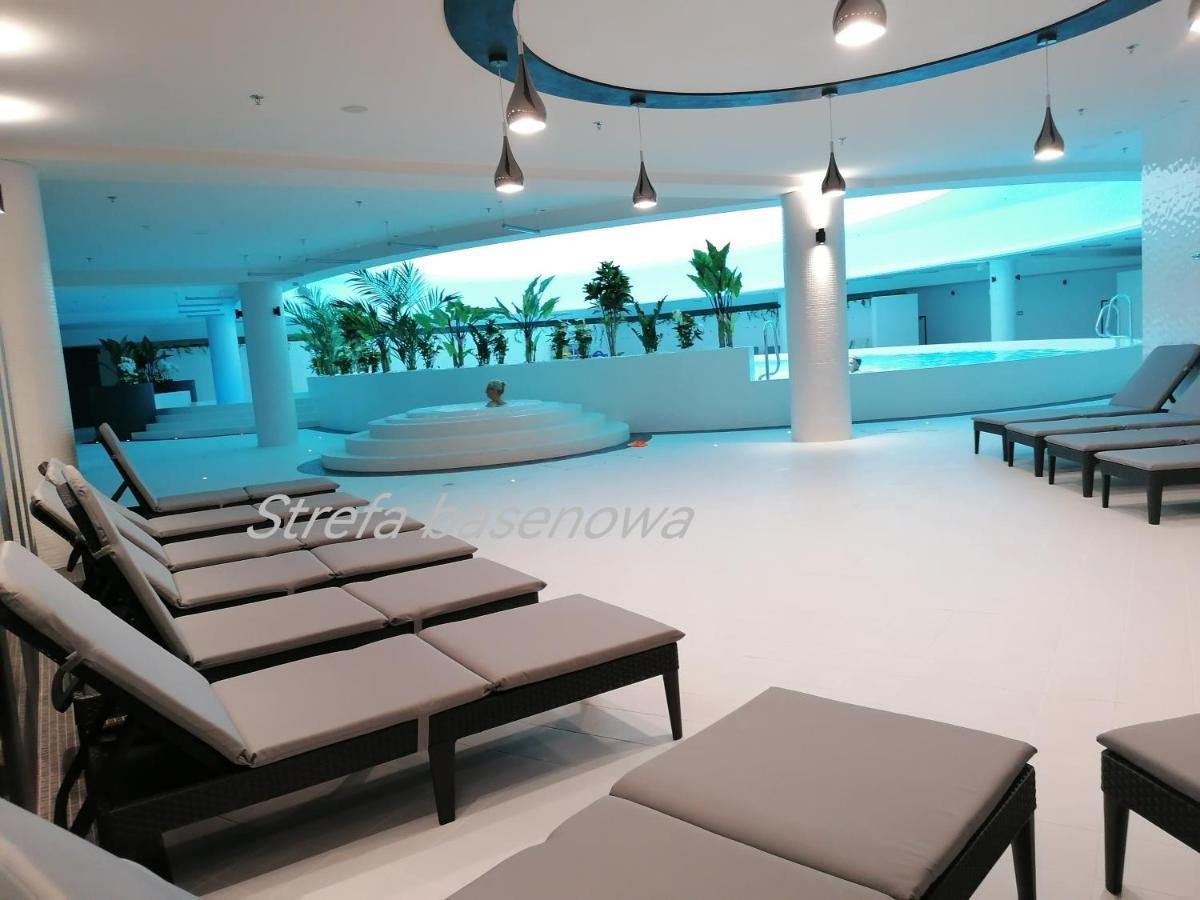 Szczecin Hanza Tower Apartment-Basen Kültér fotó